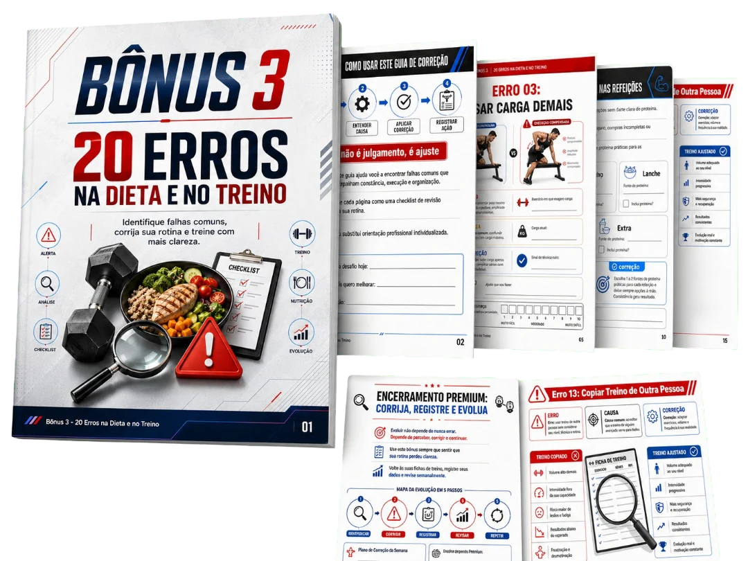 Bônus 3 20 Erros na Dieta e no Treino