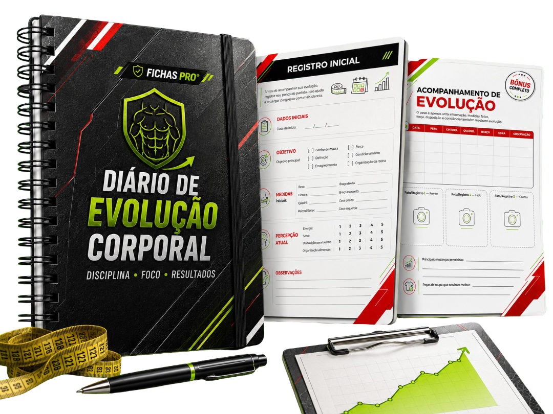 Mockup Diário de Evolução