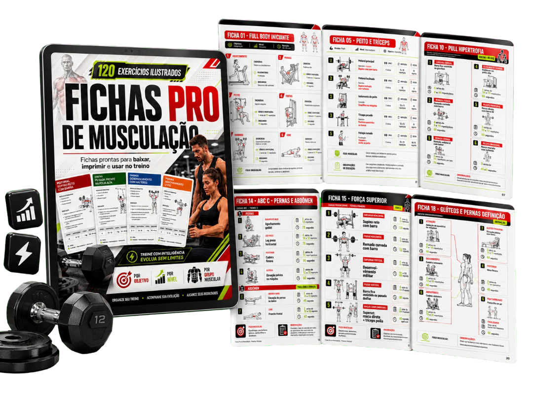 Mockup Fichas Pro de Musculação